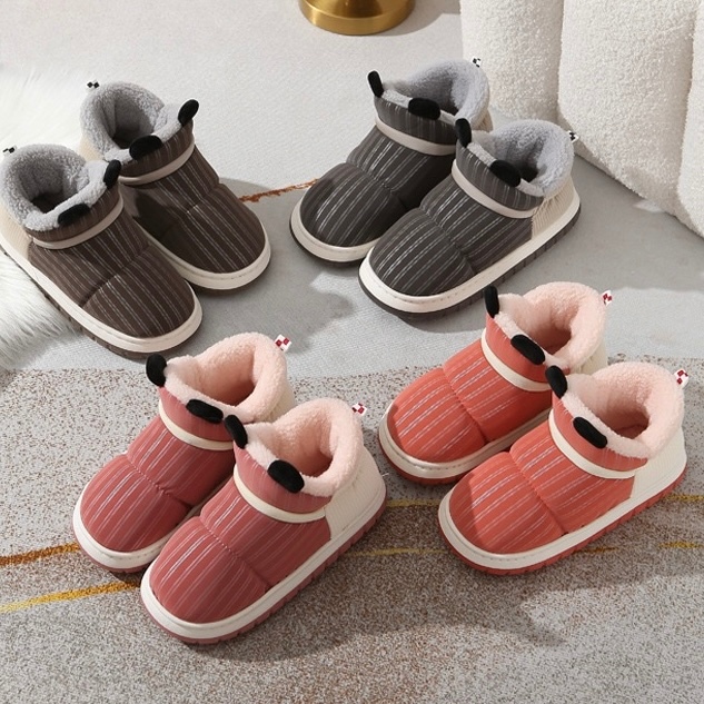 Pantufa Infantil De Algodão Antiderrapante De Desenho Fofo Para Uso Interno/Meninos/Meninas