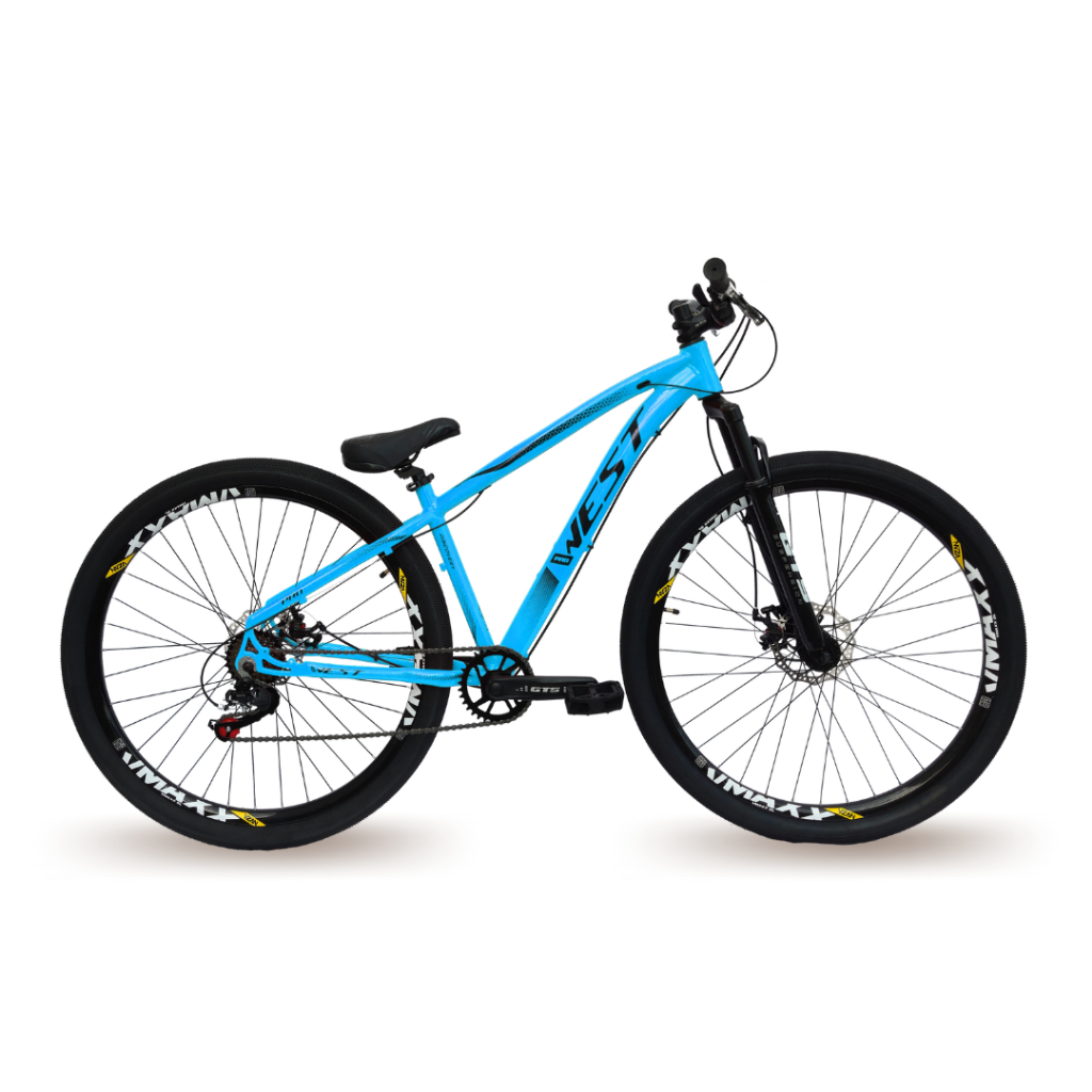 Bicicleta 29 Prowest Freeride 7v Index Freio Disco Mec Susp 80mm - Azul - 15
