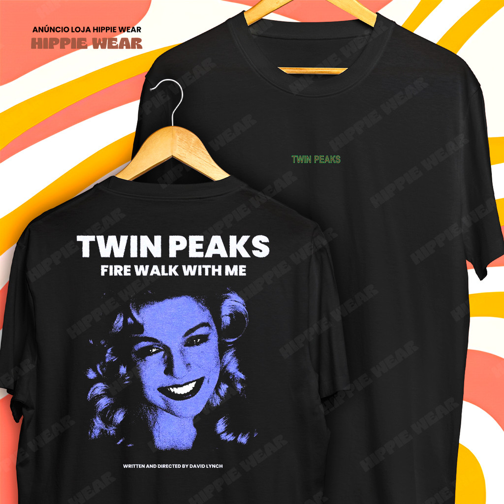 Camiseta Twin Peaks Fire Walk With Me Filme David Lynch Blusa Camisa 100% Algodão