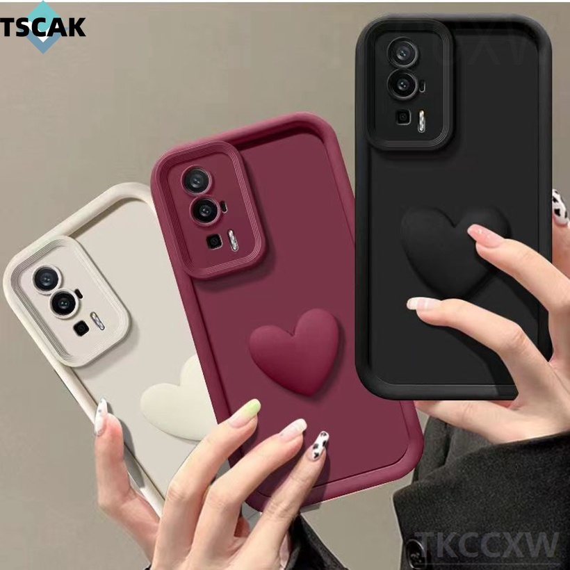 Estojo De Luxo Para Telefone Xiaomi Poco F5 X5 M3 F2 Pro F3 F4 X3 X4 GT M5s 3D DIY Love Heart Capa Macia