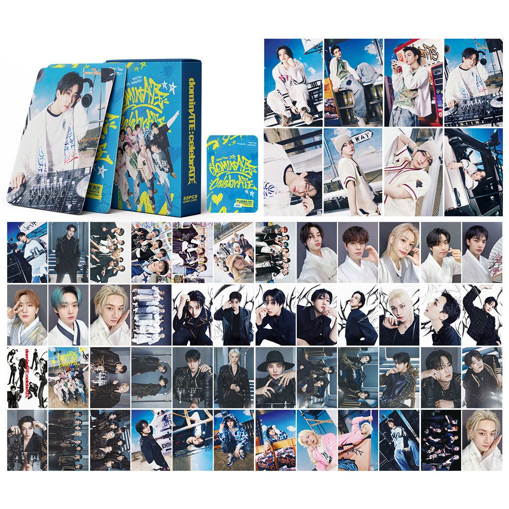 55pcs STRAY KIDS SKZ HOP Lomo Cartões ATE Perder My Breath Magic School TOY WORLD Rock Star HYUNJIN FELIX BANGCHAN Solo