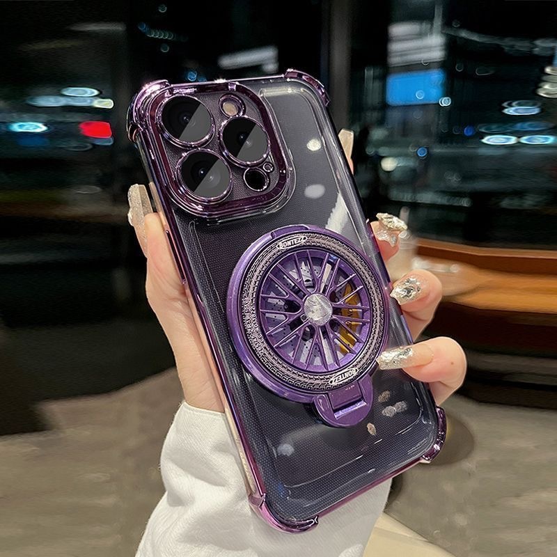 case For Realme C53 C51 C35 C33 C31 C55 C61 C63 Note 50 Four corner anti drop gyroscope bracket phone case