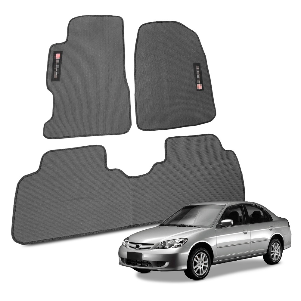 Tapete para Civic 2001 a 2006 Borracha Automotivo Traseiro Inteiro Molde na Medida do Carro