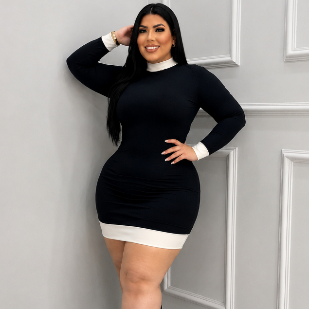 DRAPA - VESTIDO DANIELLA PLUS SIZE MODA FEMININA