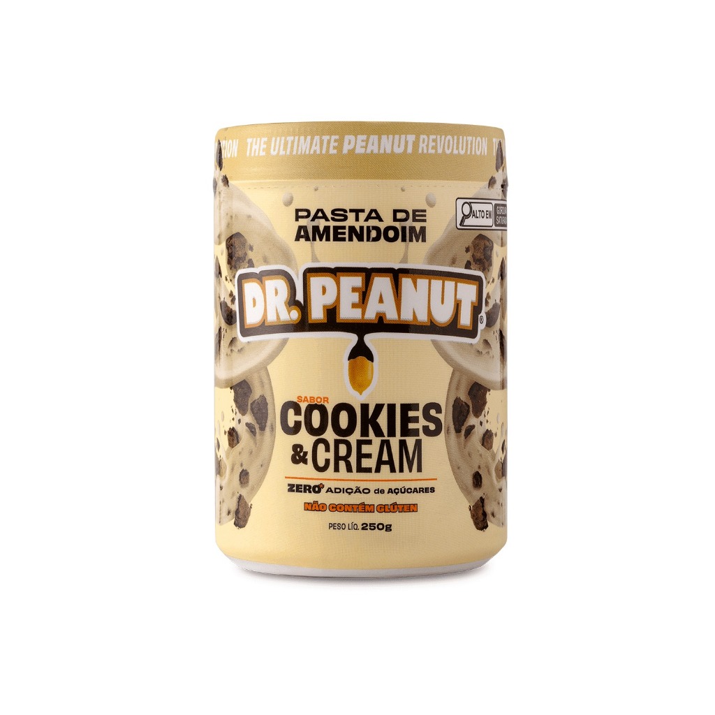 Pasta De Amendoim Dr. Peanut Cookies & Cream 250g