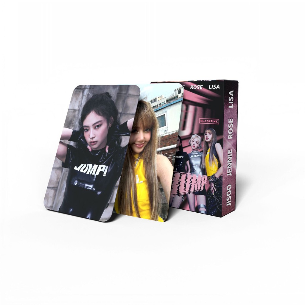 55pcs BP Data JUMP Lomo Cards ROSE MESSY Jennie Ruby Lisa Alter Ego BORN Novamente JISOO AMORTAGE rosie Cartões Fotográf