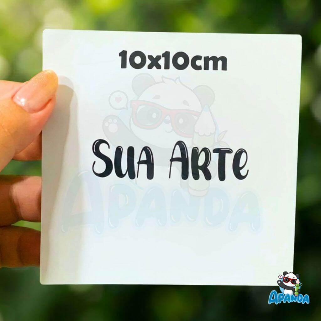 Adesivo Personalizado 10x10 cm Quadrado – Com sua Arte ou Logo