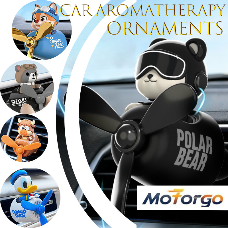Piloto Urso Carro Ambientador Aroma Ventilação Clipe DIY Perfume Ornamento Perfumado Difusor Acessório Para Saída De Ar