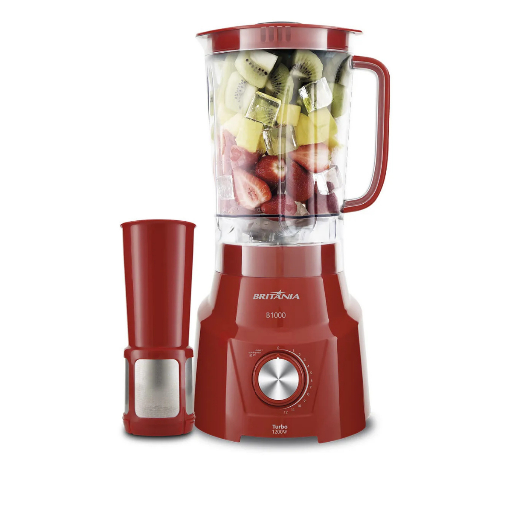 Liquidificador Britânia B1000 Vermelho 1200W 220V