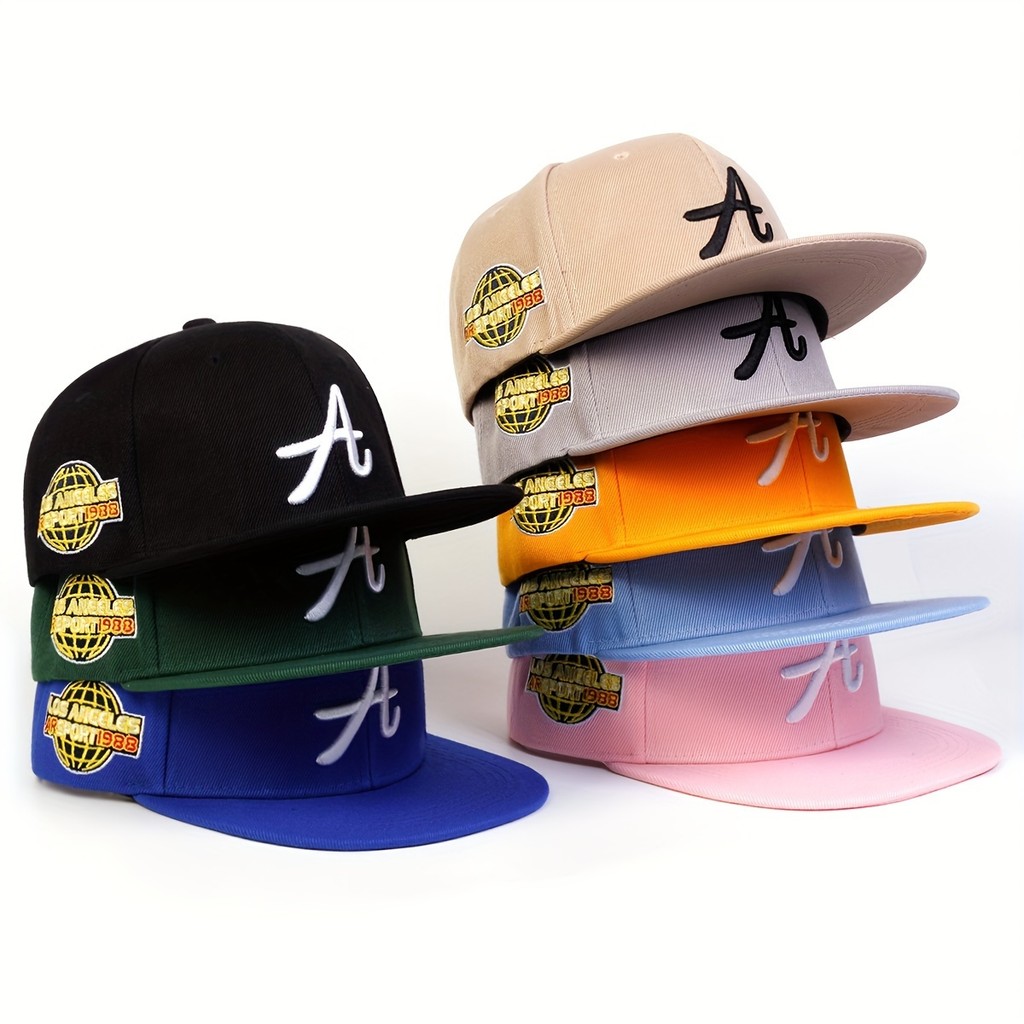 Boné De Beisebol Snapback Ajustável Feminino – Chapéu Gráfico LA Hip-Hop Com Detalhes Dourados , Ajuste Leve E Não Elást