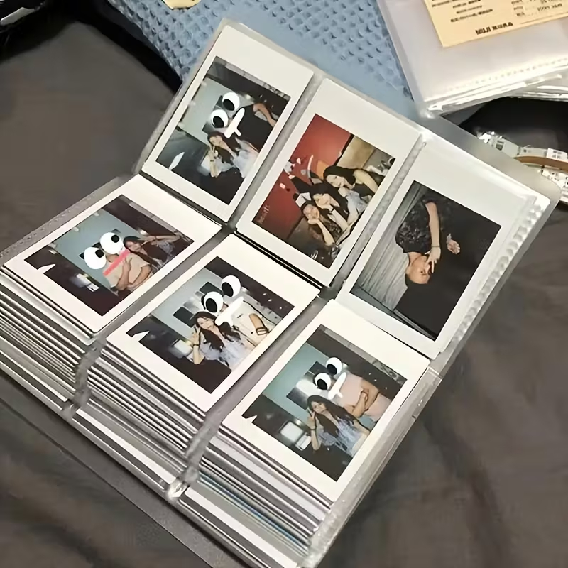 Álbum Comemorativo 3 Polegadas Polaroid para Armazenamento de Fotos, Cartões Postais e Bilhetes de Cinema