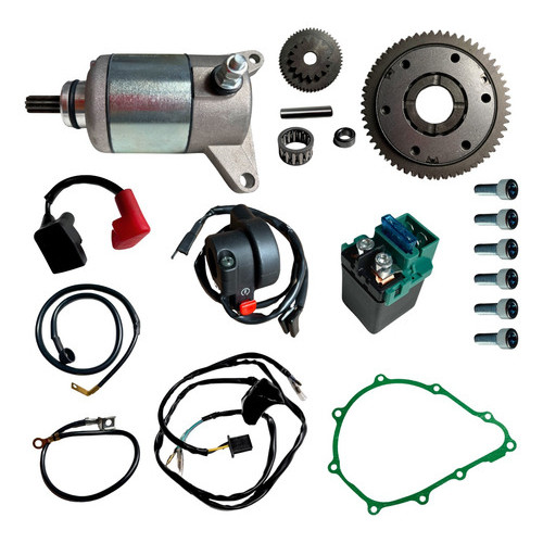 Kit Sistema Partida Elétrica Honda Fan 125i 2016 2017 2018
