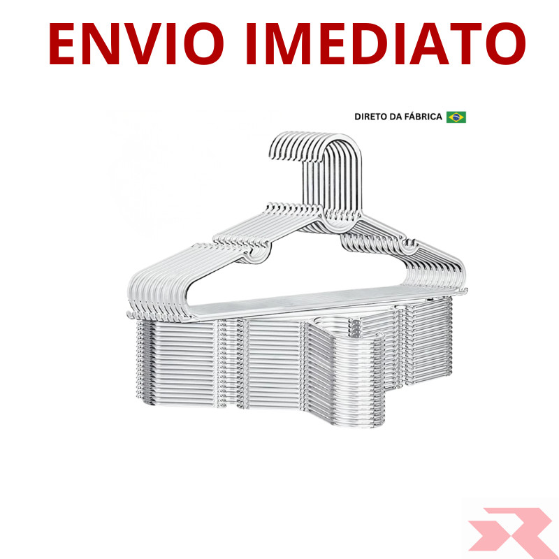 Cabide Infantil Acrílico Kit 10 a 50 SELECIONE Cabides Transparente Reforçado Organizar Roupas Acrílico Arara