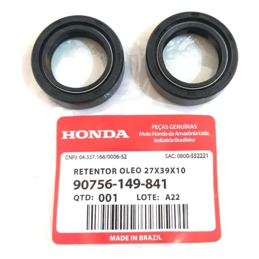 Retentor de Bengala Garfo Original Honda Cg Titan Fan 125 ano 1983 até 2013 Biz 125