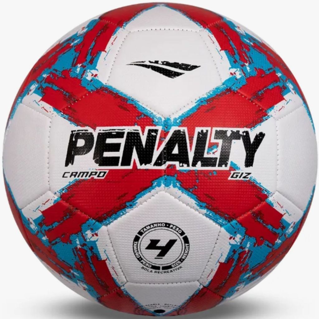 Bola Penalty GIZ N4 XXV Azul e Vermelha