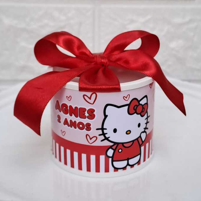 Kit tubolatas personalizadas Hello Kitty 5x6 I Lembrancinha maternidade | aniversário | chá de bebê - vários temas
