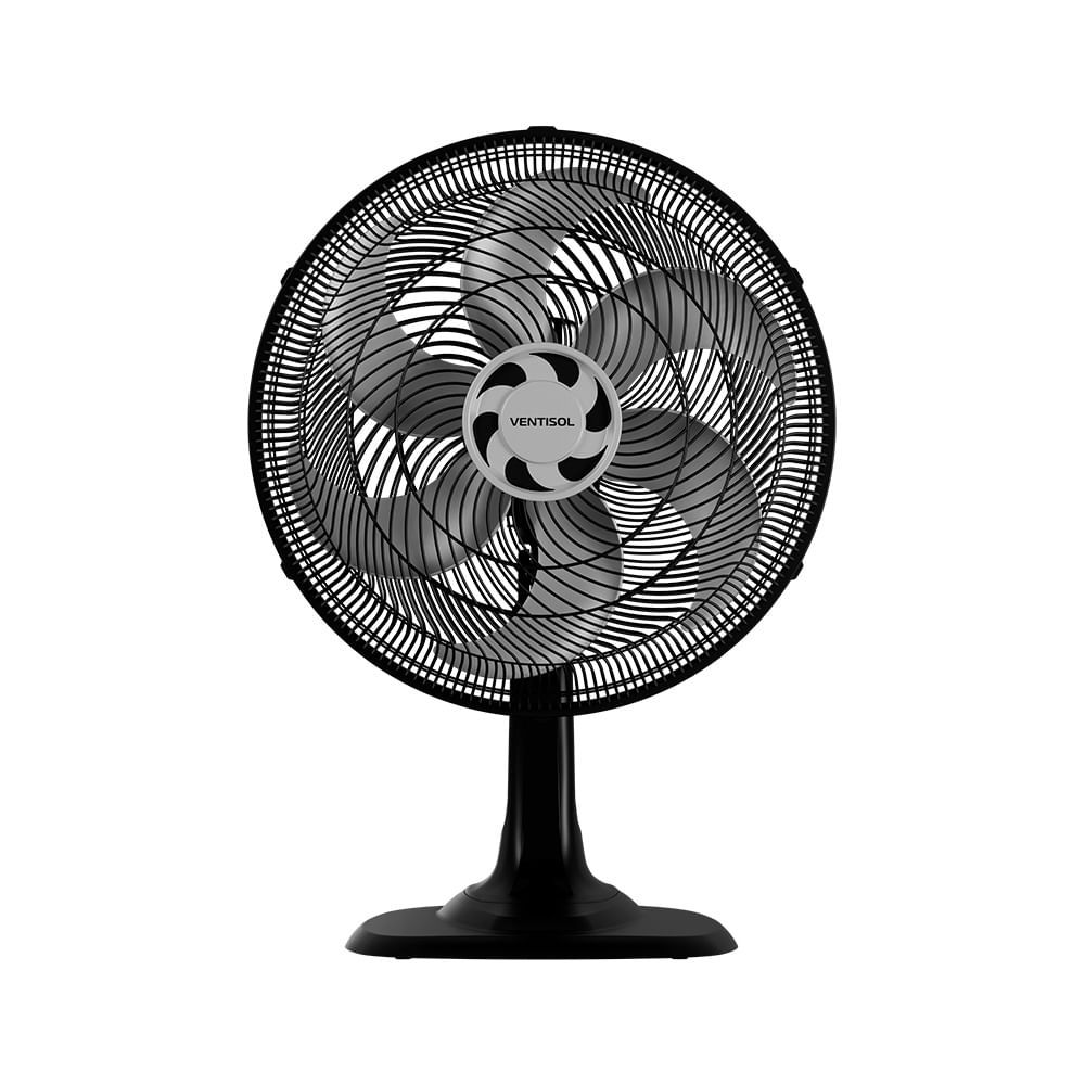Ventilador de Mesa Ventisol 40cm Turbo 6 Pás Preto VOM40 - 220 Volts