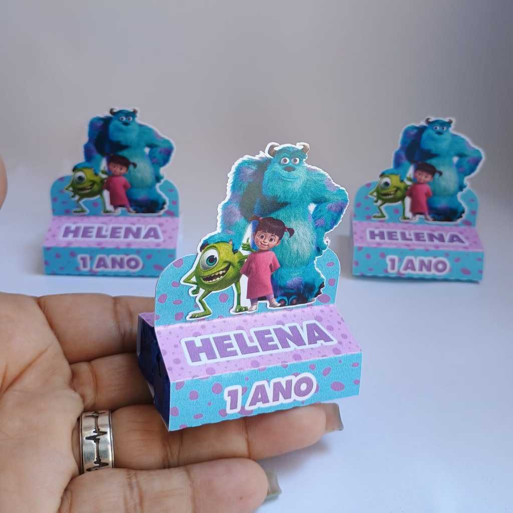 Kit Porta Bis Duplo Personalizado Monstros SA
