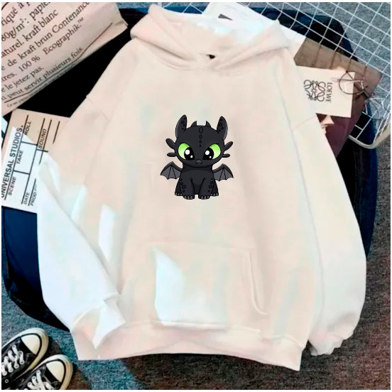 Moletom Canguru Com Capuz Desenho Filme Banguela Como treinar Seu Dragão Oferta Tumblr