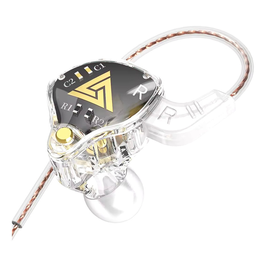 Fone Qkz Original Akx  Com Fio Hifi Bass 3,5mm Microfone