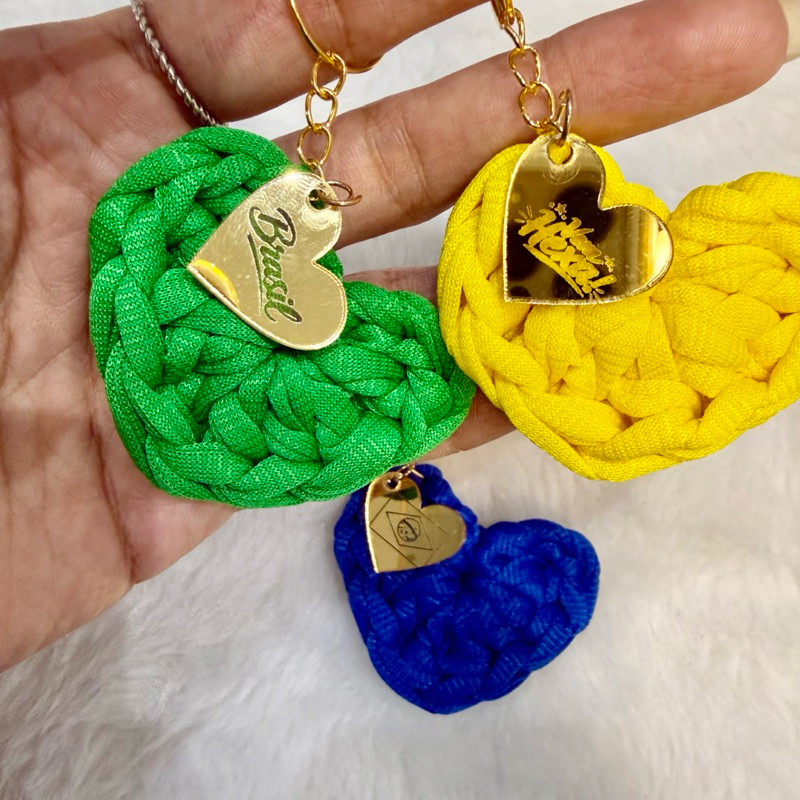 10/20 CHAVEIRO FIO E MALHA COM PINGENTE